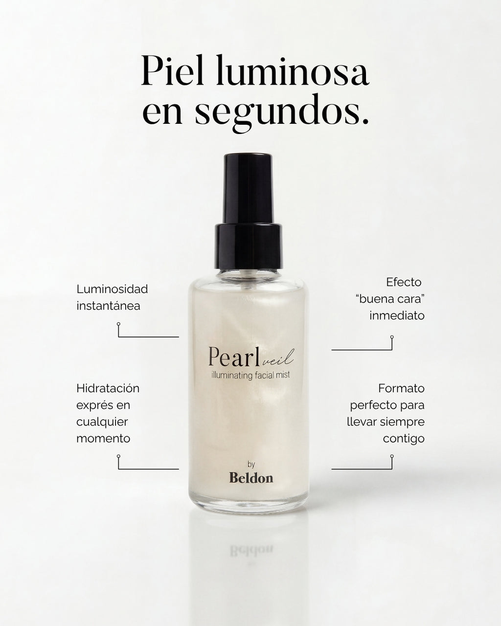 Brume illuminatrice pour le visage Pearl Veil 100 ml
