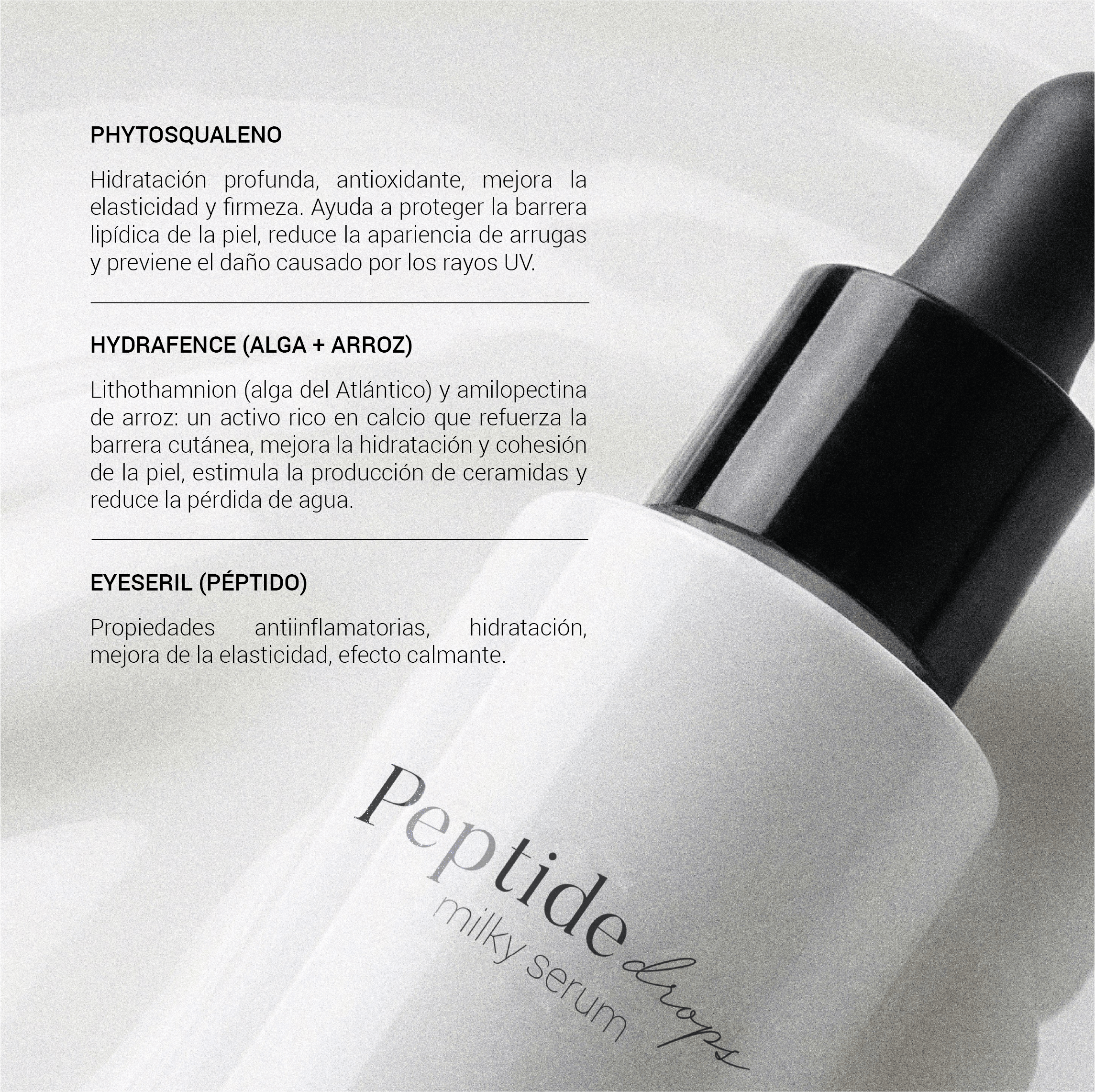 Peptide drops milky serum 30 ml